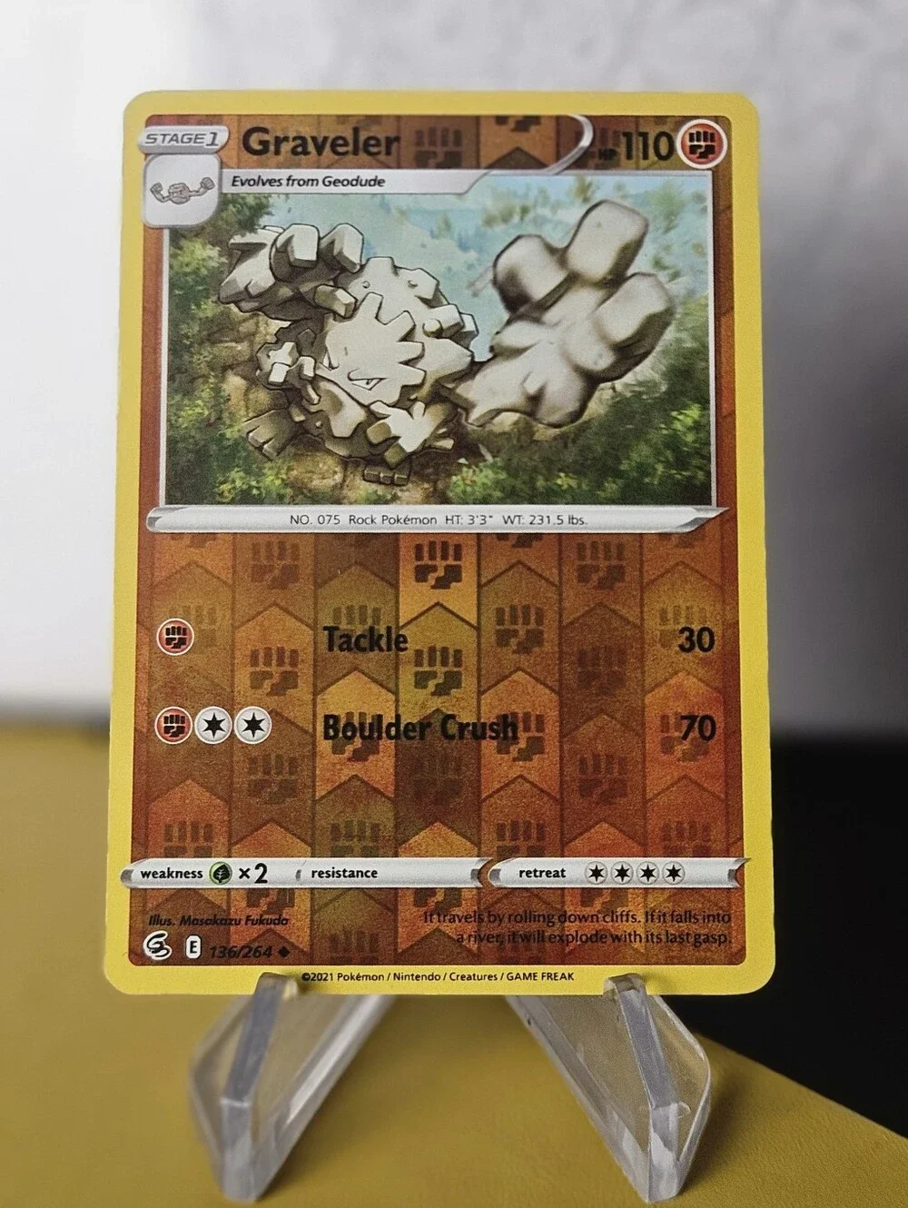 Gravelor 136/264 Pokemon TCG Reverse Holo Rare